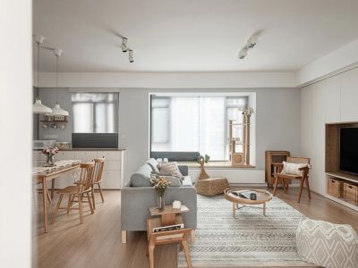 东尊名城-82㎡-简约风效果图