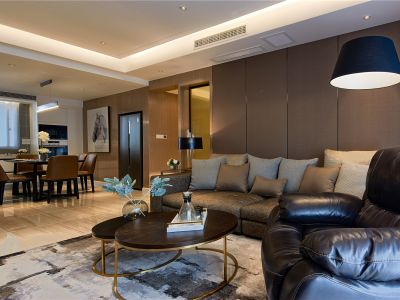 中冶逸璟公馆-141㎡-混搭风效果图