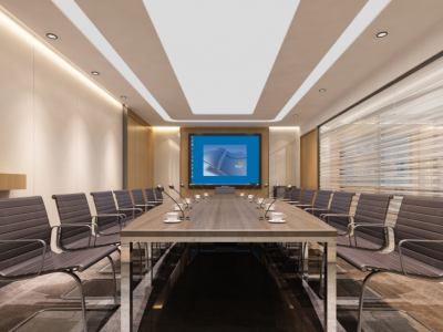 办公室-865㎡-现代风效果图