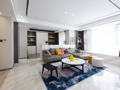 中交香颂-126㎡-现代风效果图