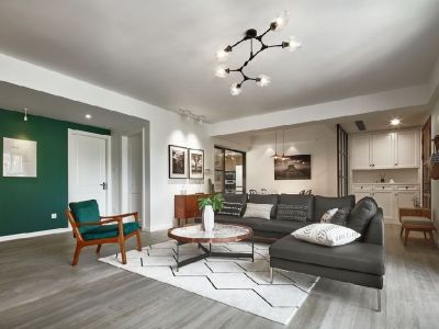 观锦城-160㎡-混搭风效果图