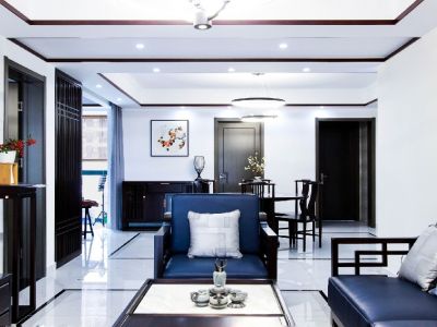 花语馨苑-135㎡-中式风效果图