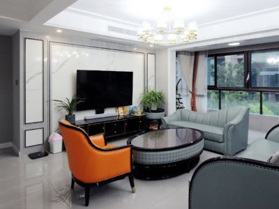 康城瑞河兰乔-140㎡-现代风效果图