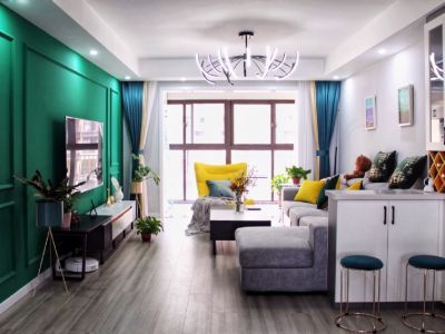 K2狮子城海棠园-135㎡-现代风效果图