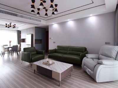 恒大翡翠华庭-134㎡-现代风效果图