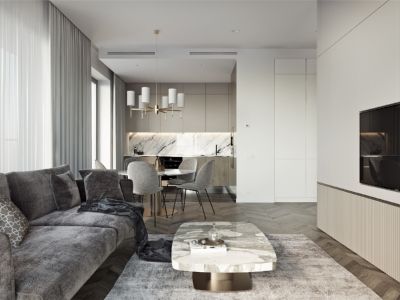 远景海德公园-135㎡-现代风效果图