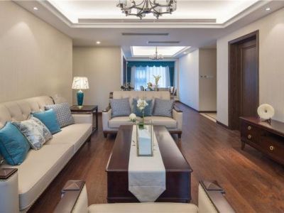 新华城南郡-115㎡-美式风效果图