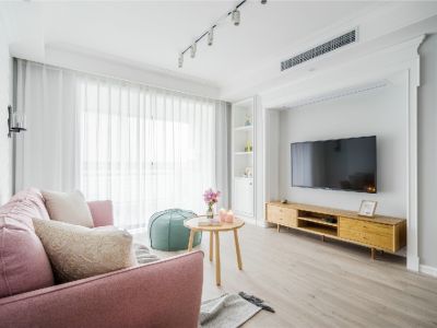 乐园小区-95㎡-现代风效果图