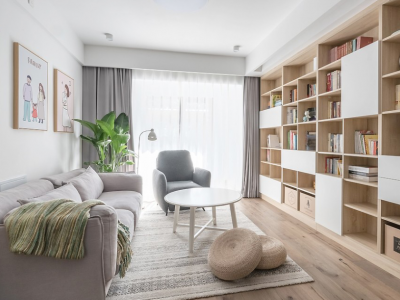 容郡国际-112㎡-简约风效果图