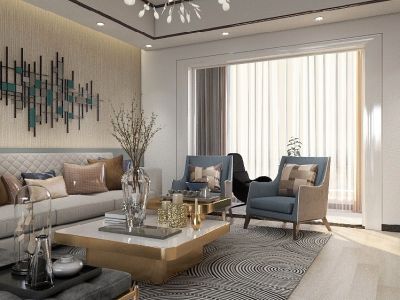 富力华庭-150㎡-奢华风效果图