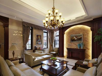 中骏蓝湾香郡-320㎡-新古典风效果图