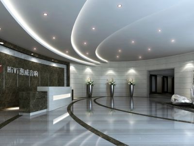 办公空间-850㎡-现代风效果图