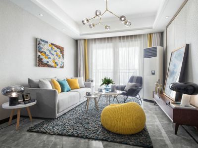 万科金域蓝湾-116㎡-北欧风效果图