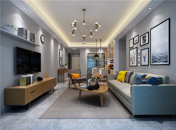 客厅瓷砖装修效果图