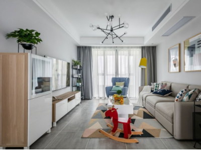 港利上城国际-75㎡-北欧风效果图