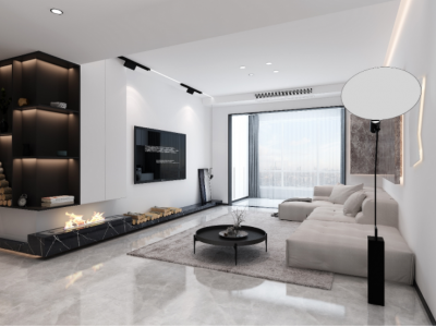 绿地世纪城-100㎡-简约风效果图