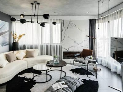 红星九湾天铂-110㎡-现代风效果图