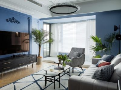 龙湖春江悦茗-115㎡-现代风效果图