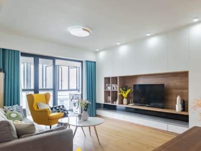 大都·公园里现代风格116平米三居室装修设计图案例