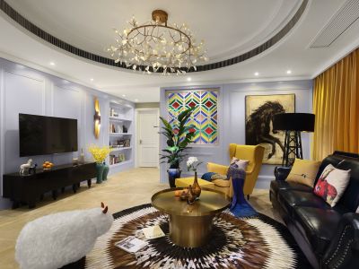 卓越唐家墅-212㎡-混搭风效果图