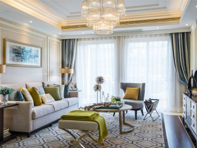 九洲保利天和-140㎡-现代风效果图