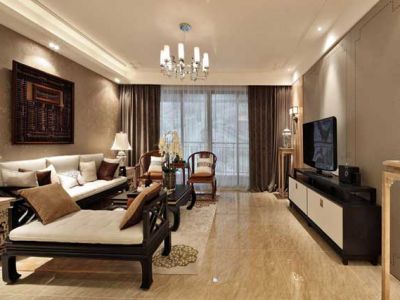 华发城建四季半岛-140㎡-中式风效果图