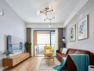 万科玖里-99㎡-现代风效果图