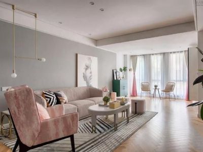 江铃时代城-115㎡-轻奢风效果图