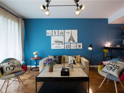 新力铂园-108㎡-混搭风效果图