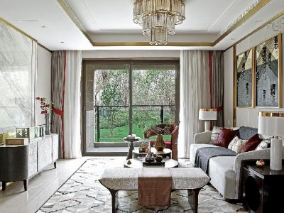 王府花园-126㎡-新中式风效果图