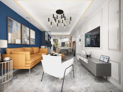 仁和香堤雅境-133㎡-现代风效果图