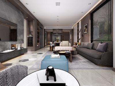 苏宁尊悦府邸-160㎡-港式风效果图