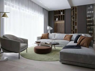 听香水榭-108㎡-简约风效果图