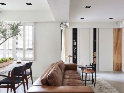 沪南公路-87㎡-极简风效果图