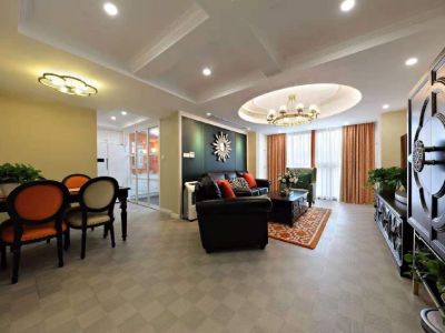 万科美的璞悦山-120㎡-混搭风效果图