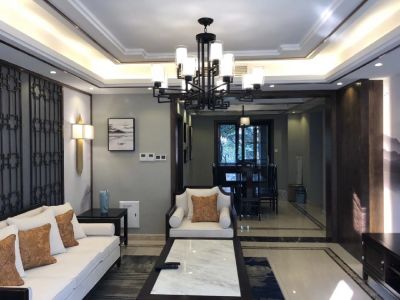 煌庭棕榈湾-120㎡-中式风效果图