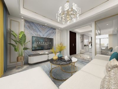 东方润园-156㎡-轻奢风效果图