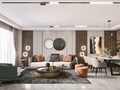 鼎和家园-140㎡-中式风效果图