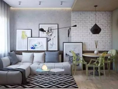 东湖小区-96㎡-北欧风效果图