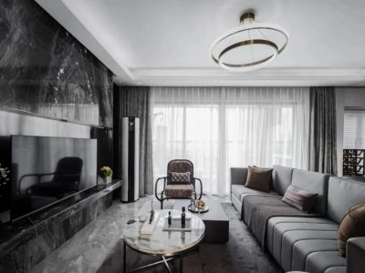 江月时光-128㎡-现代风效果图