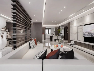 碧桂园云栖隐山-118㎡-现代风效果图