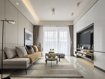 红星·天铂-90㎡-现代风效果图