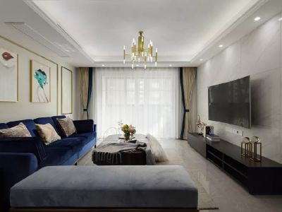 碧桂园太阳城-105㎡-美式风效果图