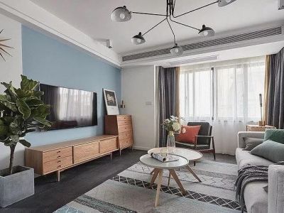 海珀香庭-130㎡-北欧风效果图