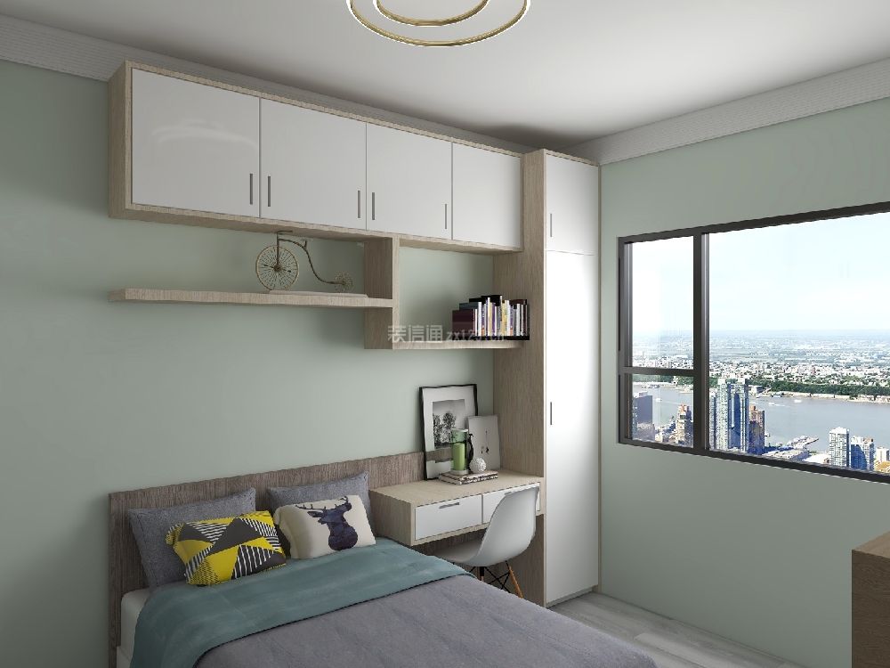 卧室衣柜摆放效果图