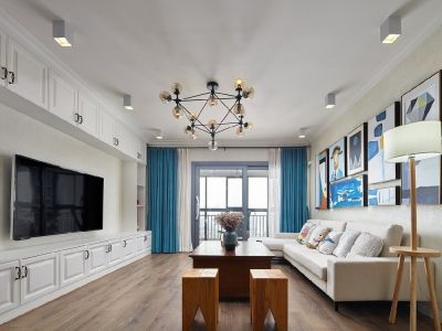 联祥大河原著-120㎡-美式风效果图