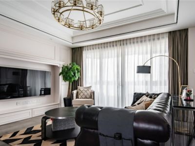 荣盛和悦名邸-130㎡-美式风效果图