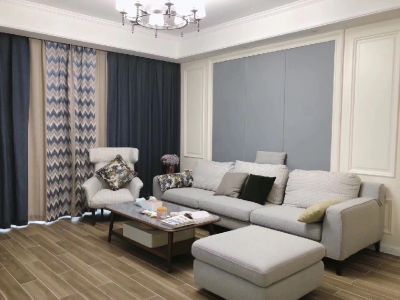 保利蓝海郡-98㎡-现代风效果图