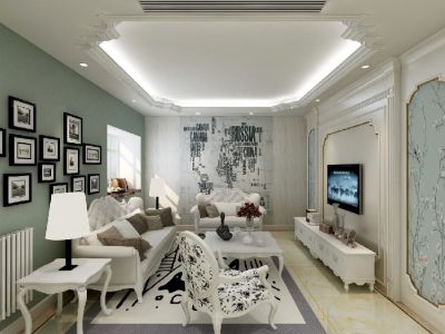 卧龙墨水湖边-150㎡-欧式风效果图