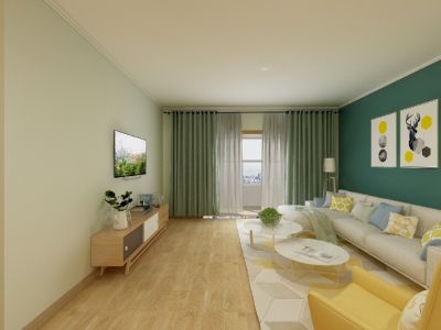 润和园-128㎡-混搭风效果图